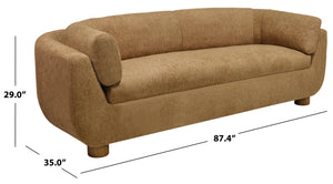 Beccaletta Performance Fabric Sofa With Stain-Resistant Upholstery, Solid Wood Frame & Foam Comfort