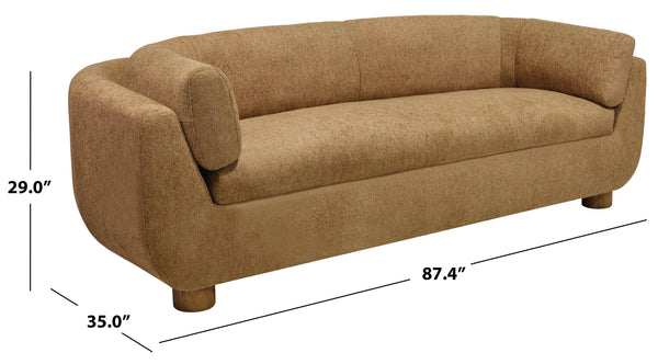 Beccaletta Performance Fabric Sofa With Stain-Resistant Upholstery, Solid Wood Frame & Foam Comfort