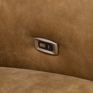 Safavieh Doug Top Grain Leather Reclining Sofa Traditional Living Room Comfort Seating SFV2412A-3BX