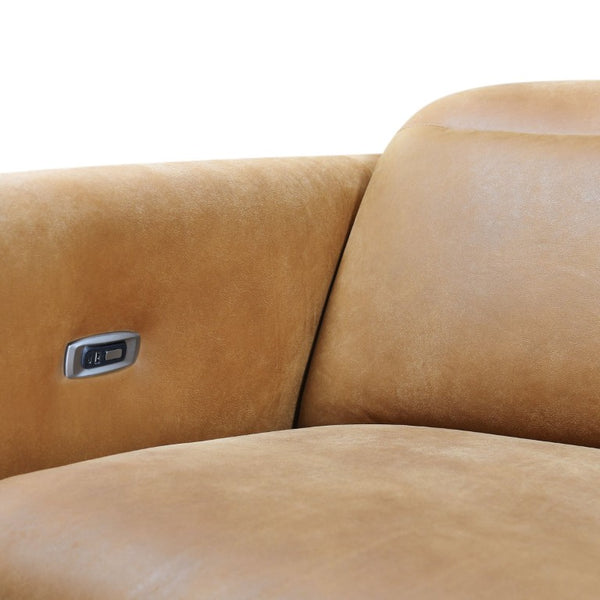 Safavieh Doug Top Grain Leather Reclining Sofa Traditional Living Room Comfort Seating SFV2412A-3BX
