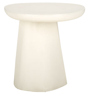 Safavieh Jasbriella Concrete Accent Table In Ivory - Elegant Minimalist Design For Modern Living Spaces Ivory Cast Gfrc Concrete ,Metal Sfv2600a-2bx