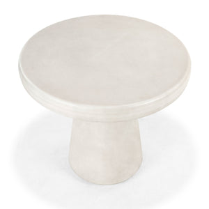 Safavieh Hayleen Round Concrete Accent Table - Light Grey Industrial Design For Elegant Home Decor Style Light Grey Cast Gfrc Concrete ,Metal Sfv2602a-2bx