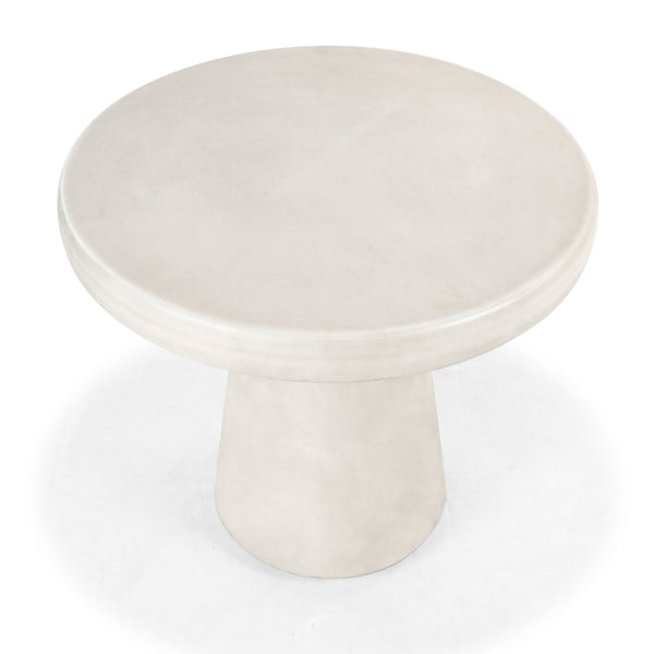 Safavieh Hayleen Round Concrete Accent Table - Light Grey Industrial Design For Elegant Home Decor Style Light Grey Cast Gfrc Concrete ,Metal Sfv2602a-2bx