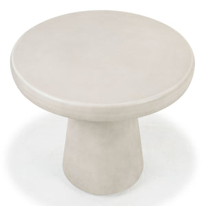 Safavieh Hayleen Round Concrete Accent Table - Light Grey Industrial Design For Elegant Home Decor Style Light Grey Cast Gfrc Concrete ,Metal Sfv2602a-2bx