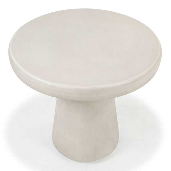 Safavieh Hayleen Round Concrete Accent Table - Light Grey Industrial Design For Elegant Home Decor Style Light Grey Cast Gfrc Concrete ,Metal Sfv2602a-2bx