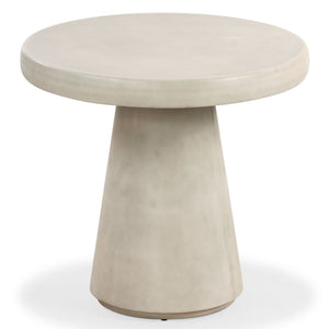 Safavieh Hayleen Round Concrete Accent Table - Light Grey Industrial Design For Elegant Home Decor Style Light Grey Cast Gfrc Concrete ,Metal Sfv2602a-2bx