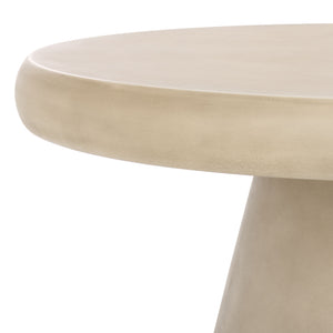 Safavieh Hayleen Round Concrete Coffee Table - Light Grey Industrial Chic Design For Modern Living Rooms Light Grey Cast Gfrc Concrete ,Metal Sfv2603a-2bx