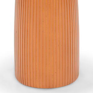 Safavieh Oskar Round Concrete Accent Table - Stylish, Durable Design For Modern Home Decor & Versatile Use Brown Cast Gfrc Concrete ,Metal Sfv2604a-2bx