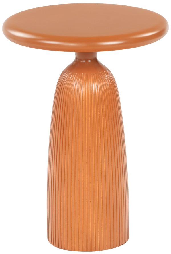 Safavieh Oskar Round Concrete Accent Table - Stylish, Durable Design For Modern Home Decor & Versatile Use Brown Cast Gfrc Concrete ,Metal Sfv2604a-2bx