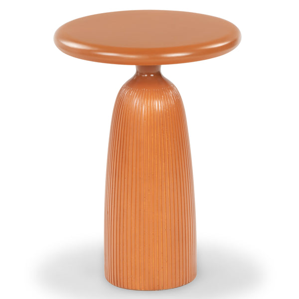 Safavieh Oskar Round Concrete Accent Table - Stylish, Durable Design For Modern Home Decor & Versatile Use Brown Cast Gfrc Concrete ,Metal Sfv2604a-2bx