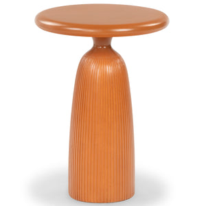 Safavieh Oskar Round Concrete Accent Table - Stylish, Durable Design For Modern Home Decor & Versatile Use Brown Cast Gfrc Concrete ,Metal Sfv2604a-2bx