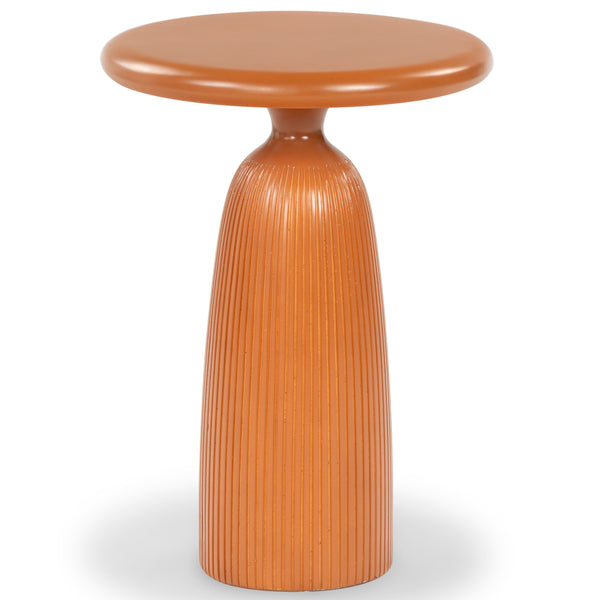 Safavieh Oskar Round Concrete Accent Table - Stylish, Durable Design For Modern Home Decor & Versatile Use Brown Cast Gfrc Concrete ,Metal Sfv2604a-2bx