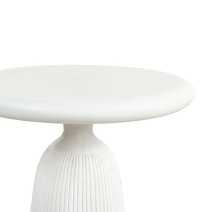 Safavieh Oskar Round Concrete Accent Table - Stylish, Durable Design For Modern Home Decor & Versatile Use Ivory Cast Gfrc Concrete ,Metal Sfv2604b-2bx