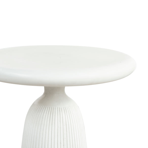 Safavieh Oskar Round Concrete Accent Table - Stylish, Durable Design For Modern Home Decor & Versatile Use Ivory Cast Gfrc Concrete ,Metal Sfv2604b-2bx