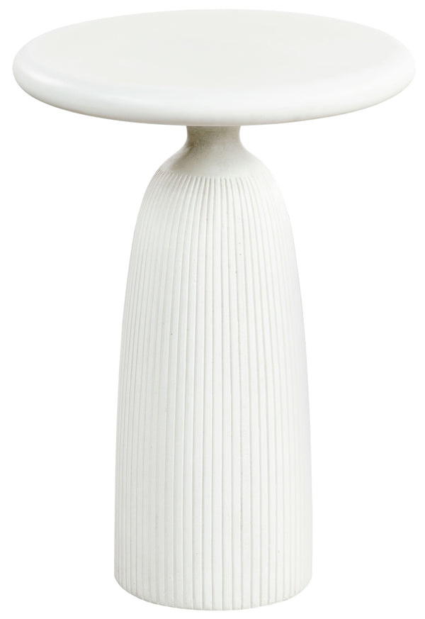 Safavieh Oskar Round Concrete Accent Table - Stylish, Durable Design For Modern Home Decor & Versatile Use Ivory Cast Gfrc Concrete ,Metal Sfv2604b-2bx