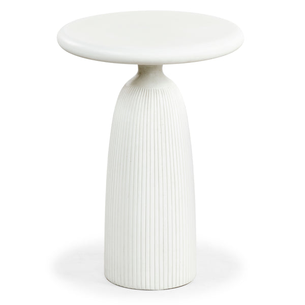 Safavieh Oskar Round Concrete Accent Table - Stylish, Durable Design For Modern Home Decor & Versatile Use Ivory Cast Gfrc Concrete ,Metal Sfv2604b-2bx