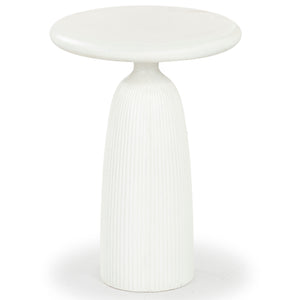 Safavieh Oskar Round Concrete Accent Table - Stylish, Durable Design For Modern Home Decor & Versatile Use Ivory Cast Gfrc Concrete ,Metal Sfv2604b-2bx