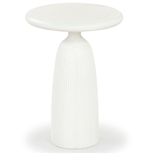 Safavieh Oskar Round Concrete Accent Table - Stylish, Durable Design For Modern Home Decor & Versatile Use Ivory Cast Gfrc Concrete ,Metal Sfv2604b-2bx