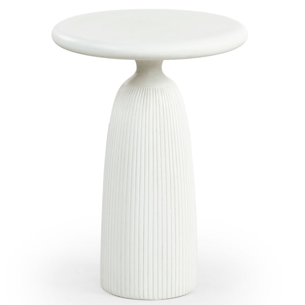 Safavieh Oskar Round Concrete Accent Table - Stylish, Durable Design For Modern Home Decor & Versatile Use Ivory Cast Gfrc Concrete ,Metal Sfv2604b-2bx