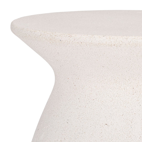 Safavieh DYNAH Concrete Accent Table - Ivory Minimalist Design for Stylish Living Spaces & Versatile Use SFV2605A