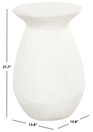 Safavieh Dynah Ivory Concrete Accent Table - Sleek, Modern Design For Elegant Living Spaces & Decor Ivory Cast Gfrc Concrete Sfv2605a