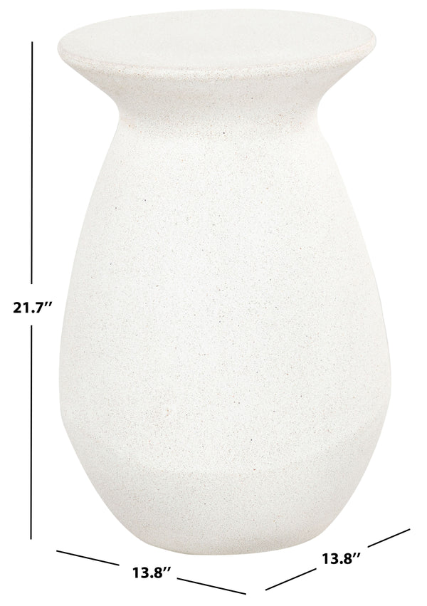 Safavieh Dynah Ivory Concrete Accent Table - Sleek, Modern Design For Elegant Living Spaces & Decor Ivory Cast Gfrc Concrete Sfv2605a