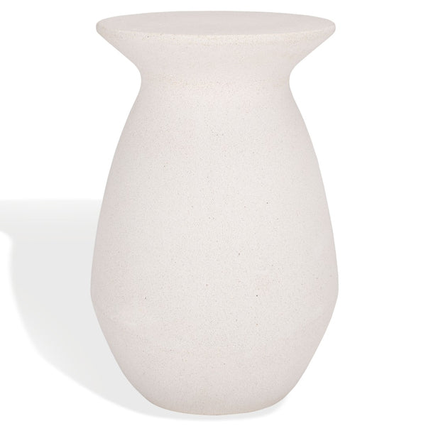 Safavieh DYNAH Concrete Accent Table - Ivory Minimalist Design for Stylish Living Spaces & Versatile Use SFV2605A