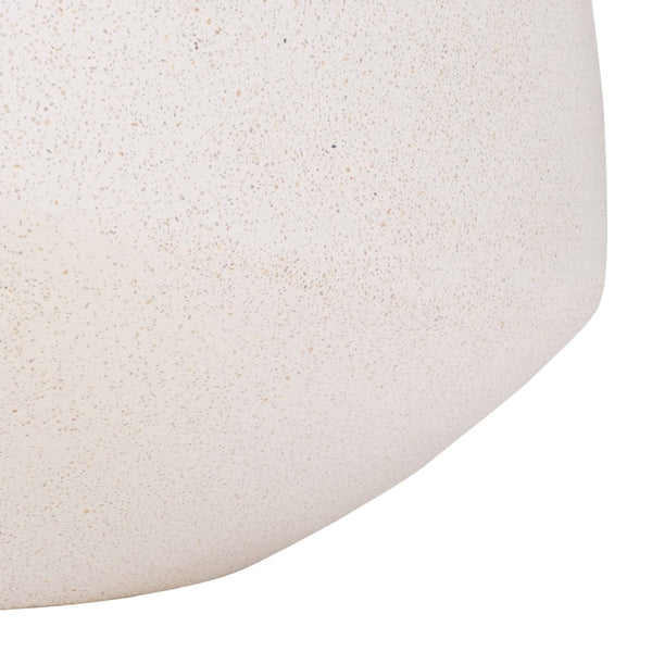 Safavieh FLANAGAN Round Accent Table in Ivory - Stylish GFRC Concrete Design for Living Room & Bedroom Decor SFV2606A
