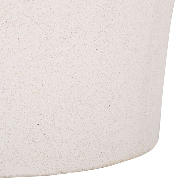 Safavieh EINSTEIN Round Accent Table in Ivory – Sculptural Modern Design for Stylish Living & Office Spaces SFV2607A