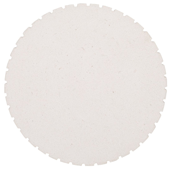 Safavieh EINSTEIN Round Accent Table in Ivory – Sculptural Modern Design for Stylish Living & Office Spaces SFV2607A