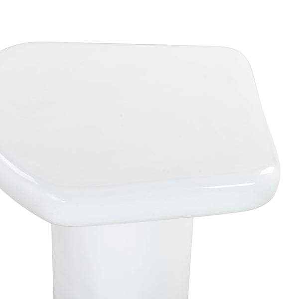 Safavieh Rhianna Concrete Accent Table - Modern Design With Sturdy Iron Base For Indoor & Outdoor Style White Cast Gfrc Concrete ,Metal Sfv2608a-2bx