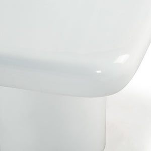 Safavieh Rhianna Concrete Accent Table - Modern Design With Sturdy Iron Base For Indoor & Outdoor Style White Cast Gfrc Concrete ,Metal Sfv2608a-2bx