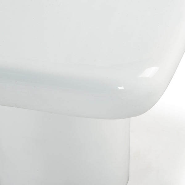 Safavieh Rhianna Concrete Accent Table - Modern Design With Sturdy Iron Base For Indoor & Outdoor Style White Cast Gfrc Concrete ,Metal Sfv2608a-2bx