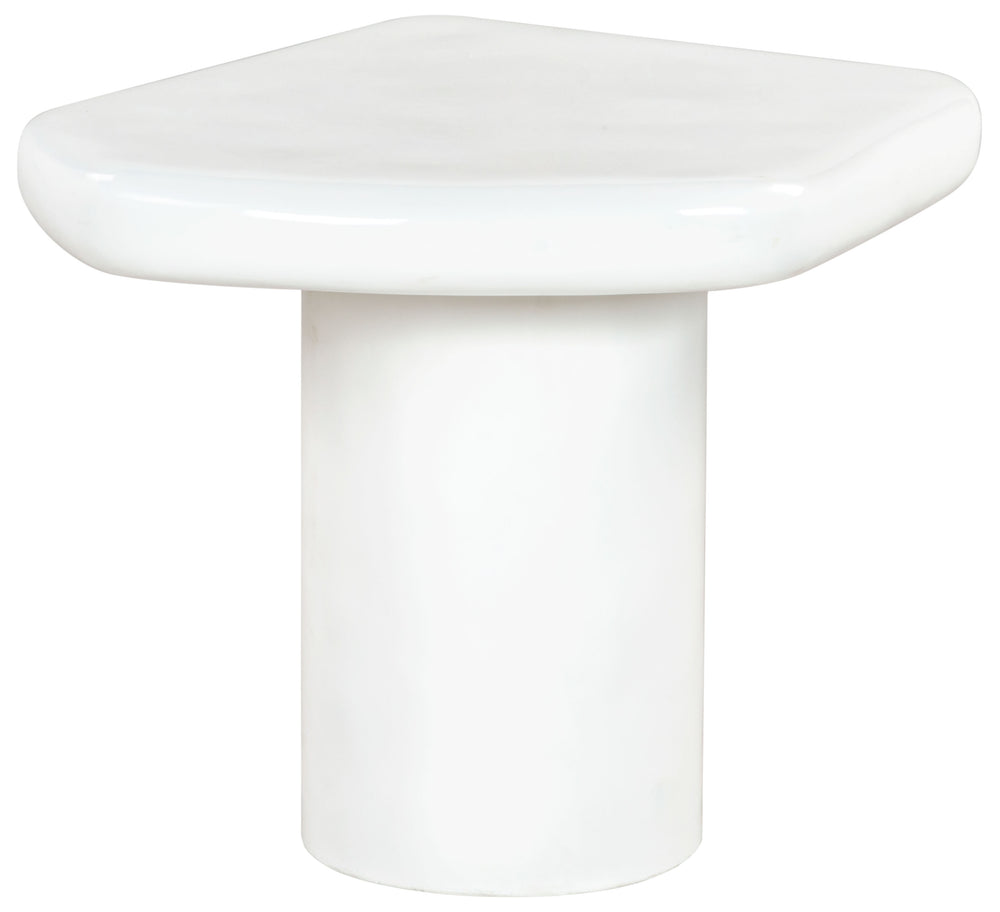 Safavieh Rhianna Concrete Accent Table - Modern Design With Sturdy Iron Base For Indoor & Outdoor Style White Cast Gfrc Concrete ,Metal Sfv2608a-2bx