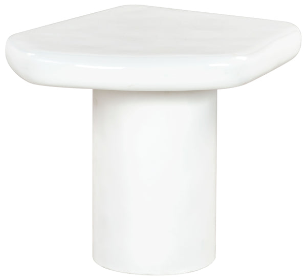 Safavieh Rhianna Concrete Accent Table - Modern Design With Sturdy Iron Base For Indoor & Outdoor Style White Cast Gfrc Concrete ,Metal Sfv2608a-2bx