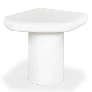 Safavieh Rhianna Concrete Accent Table - Modern Design With Sturdy Iron Base For Indoor & Outdoor Style White Cast Gfrc Concrete ,Metal Sfv2608a-2bx