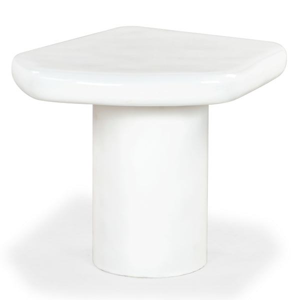 Safavieh Rhianna Concrete Accent Table - Modern Design With Sturdy Iron Base For Indoor & Outdoor Style White Cast Gfrc Concrete ,Metal Sfv2608a-2bx