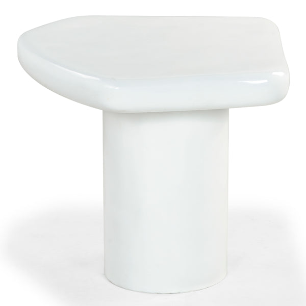 Safavieh Rhianna Concrete Accent Table - Modern Design With Sturdy Iron Base For Indoor & Outdoor Style White Cast Gfrc Concrete ,Metal Sfv2608a-2bx