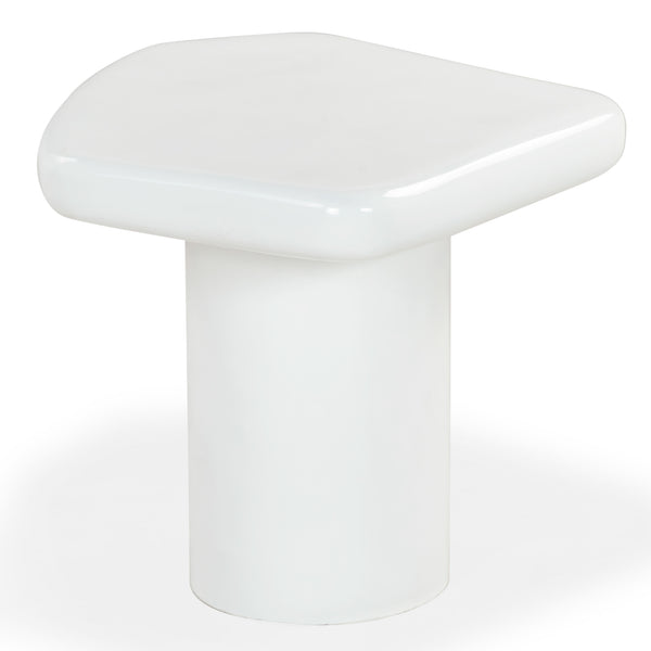 Safavieh Rhianna Concrete Accent Table - Modern Design With Sturdy Iron Base For Indoor & Outdoor Style White Cast Gfrc Concrete ,Metal Sfv2608a-2bx