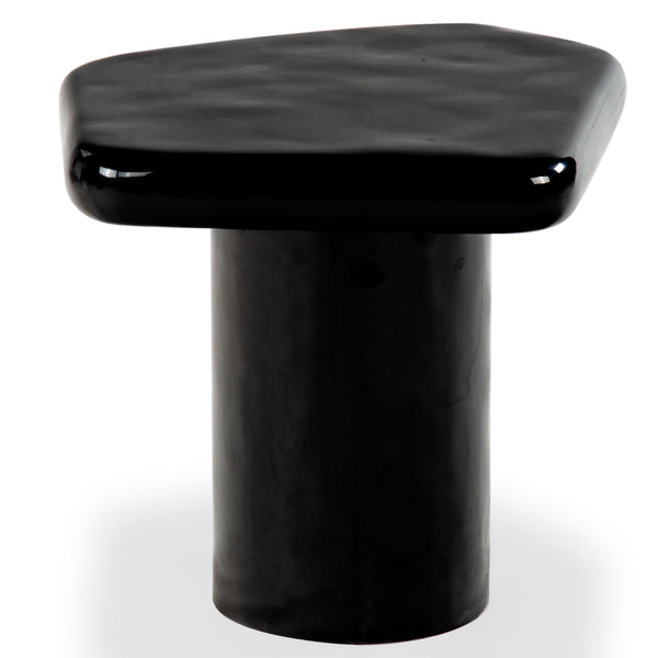 Safavieh Rhianna Concrete Accent Table - Modern Design With Sturdy Iron Base For Indoor & Outdoor Style Black Cast Gfrc Concrete ,Metal Sfv2608b-2bx