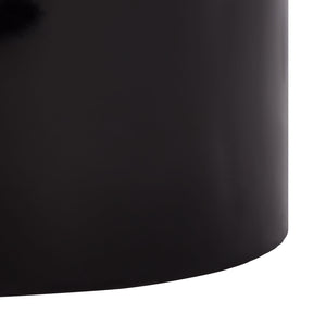 Safavieh Rhianna Concrete Accent Table - Modern Design With Sturdy Iron Base For Indoor & Outdoor Style Black Cast Gfrc Concrete ,Metal Sfv2608b-2bx