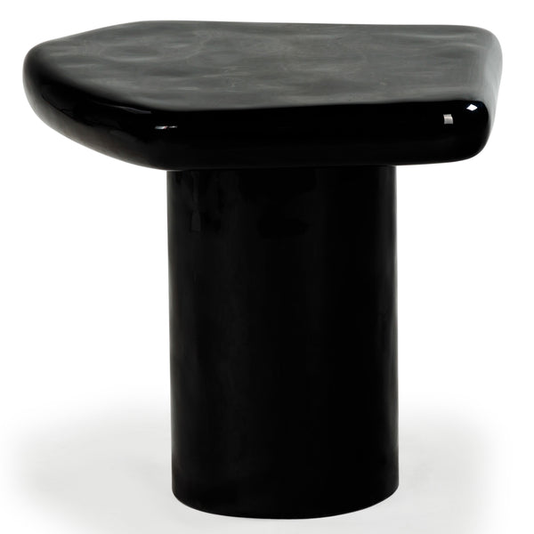 Safavieh Rhianna Concrete Accent Table - Modern Design With Sturdy Iron Base For Indoor & Outdoor Style Black Cast Gfrc Concrete ,Metal Sfv2608b-2bx