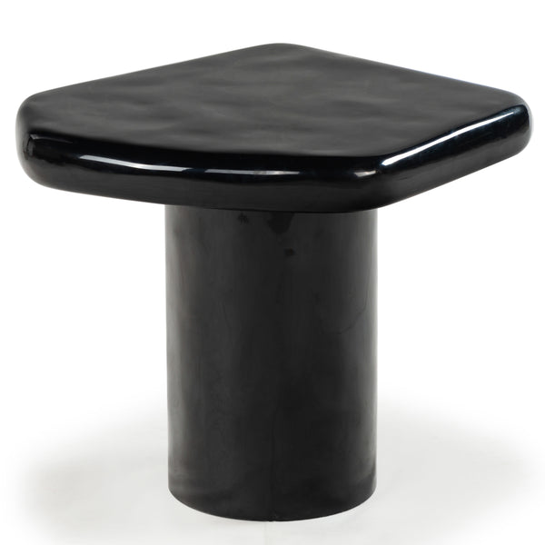 Safavieh Rhianna Concrete Accent Table - Modern Design With Sturdy Iron Base For Indoor & Outdoor Style Black Cast Gfrc Concrete ,Metal Sfv2608b-2bx