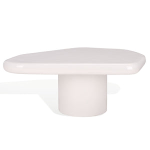 Safavieh Rhianna Concrete Coffee Table - Modern Elegance With Industrial Design For Stylish Living Spaces White Cast Gfrc Concrete ,Metal Sfv2609a-2bx