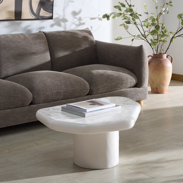 Safavieh Rhianna Concrete Coffee Table - Modern Elegance With Industrial Design For Stylish Living Spaces White Cast Gfrc Concrete ,Metal Sfv2609a-2bx