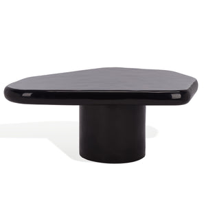 Safavieh Rhianna Concrete Coffee Table - Modern Elegance With Industrial Design For Stylish Living Spaces Black Cast Gfrc Concrete ,Metal Sfv2609b-2bx