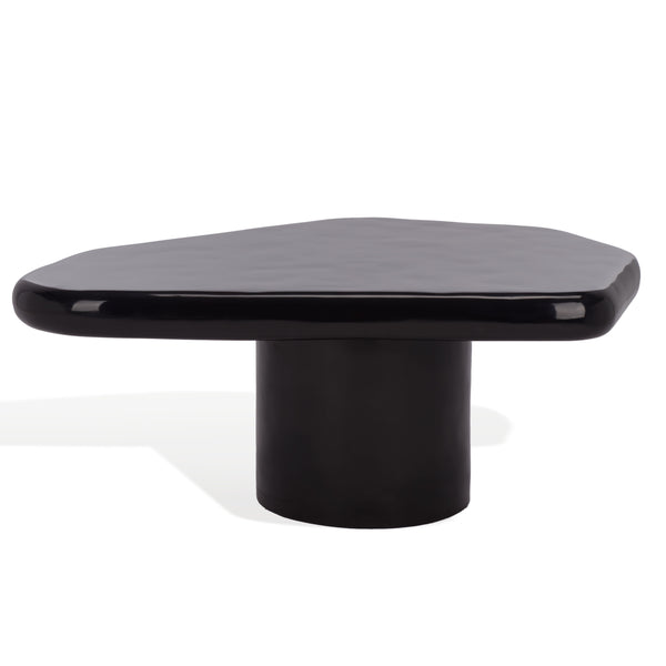 Safavieh Rhianna Concrete Coffee Table - Modern Elegance With Industrial Design For Stylish Living Spaces Black Cast Gfrc Concrete ,Metal Sfv2609b-2bx