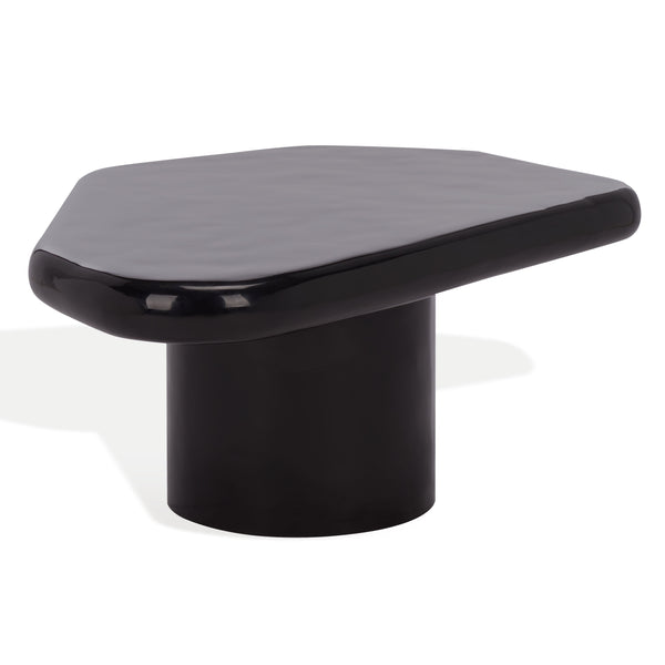 Safavieh Rhianna Concrete Coffee Table - Modern Elegance With Industrial Design For Stylish Living Spaces Black Cast Gfrc Concrete ,Metal Sfv2609b-2bx