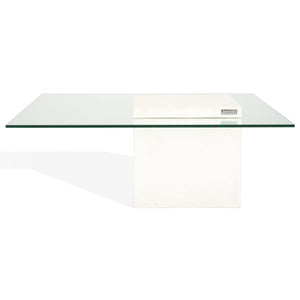 Safavieh Sophibeth Concrete And Glass Coffee Table – Ivory & Clear, Industrial-chic Design For Modern Homes Ivory ,Clear Cast Gfrc Concrete ,Metal ,Glass Sfv2611a-2bx