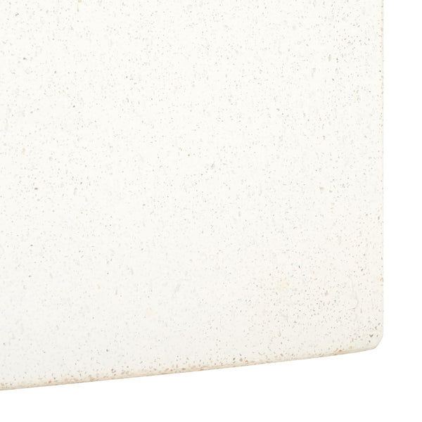 Safavieh Sophibeth Concrete And Glass Coffee Table – Ivory & Clear, Industrial-chic Design For Modern Homes Ivory ,Clear Cast Gfrc Concrete ,Metal ,Glass Sfv2611a-2bx